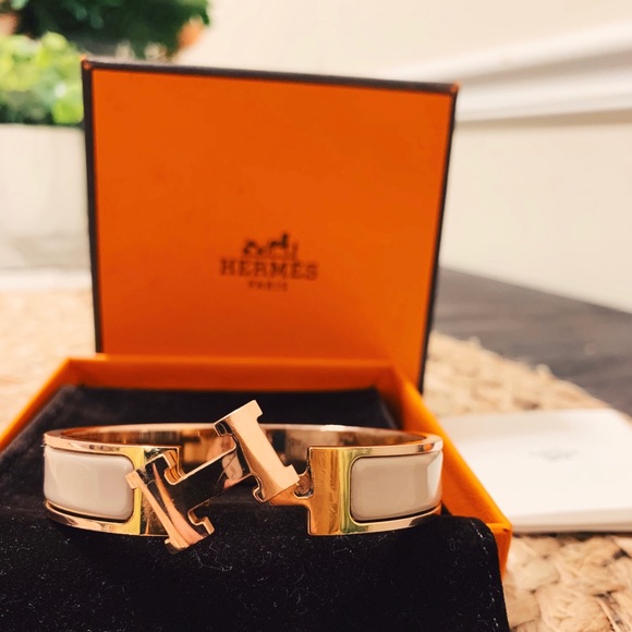 Hermès Beige Rose Clive H Bracelet - Picture 2 of 4